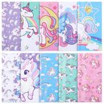 Sinmoe 20 Pcs Microfiber Cleaning Cloth Cute Unicorn Design Microfiber Cloth Soft Multicolor Glasses Cleaner Cloth for Eyeglasses Camera Lens Cell Phone Screens Glasses, 6 x 6 Inches