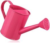 Homarden Watering Can for Kids - Play Time or Practical Use - Childs Metal Watering Can - Small Water Can for Boys and Girls, Perfect for Easter Gift - 32 oz (Pink)