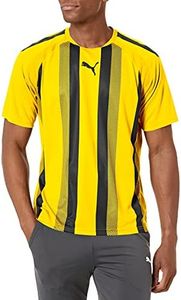 PUMA Men's Teamliga Jersey, Cyber Yellow/Black, Large