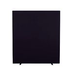 Panelwarehouse Office Partition Screen 1600mm W x 1800mm H Black Woolmix