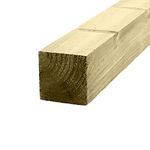 Ruby 4" x 4" (100mm) Pressure Treated Wooden Gate Fence Post 2.4m - Various Pack Sizes (4)