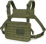 WYNEX Tactical Chest Rig Bag of Laser Cut Design, Molle Chest Pouch Utility Recon Kit Bag Tactical Chest Pack Bag