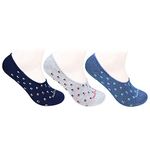 Hush Puppies Men's Cotton Liners Socks (BROHPFM-04-PO3_Multicolor_Free Size)