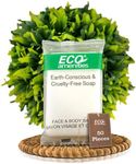 ECO amenities Bar Soap Bulk - 50 Pack, 1.0 oz Travel Size Soap Bars - Individually Wrapped Hotel Soap - Great for Vacation Rental and Airbnb Toiletries or Hygiene Kits Supplies