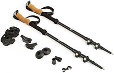 Cascade Mountain Tech Carbon Fiber Collapsible Quick Lock Trekking Poles