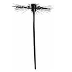 Black Chimney Sweep Broom Prop (1 Pc) - Durable & Stylish Design, Perfect for Halloween, Victorians, World Book Day, & Theatrical Performances