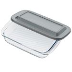 Microwave Bacon Cooker with Cover，Airtight Bacon Container Keep for Refrigerator BPA Free Dishwasher and Microwave Oven Safe Refrigerator Organizers and Storage for Cheese lunchmeat Pizza Cooker