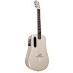 Lava ME 3 Smart Guitar, Carbon Fibre Acoustic Guitar with Tuner, Multiple Performance Effects, Suitable for Beginners, Adults, Right Travel Guitar (Light Gold 38 Inch Piano Bag)