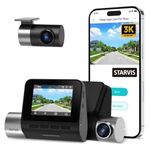 70mai Pro Plus+ A500S (Front+Rear Set) Dual Channel Car Dash Cam, 5MP Sony STAVIS IMX335 Sensor, 3K Front & Full HD Rear, Refined ADAS, Built-in WiFi & GPS Logger, Night Owl Vision, Parking Mode*