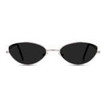 HAYDEN haiza Black latest Stylish Cateye Metal Sunglasses, Goggles For Women's- UV Protected, Pack of 1 (Black Second)