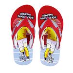 DOCTOR EXTRA SOFT Unisex-Child Kids Flip-Flop Soft Comfortable Indoor & Outdoor Slippers Stylish Non-Slip Slide Home Casual Cool Cartoon Cute House Chappals For Boys & Girls, Red,Grey, Size_7