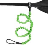 WONITAGO Stretchable Kayak Paddle Leash, Coiled Rod Leash Tool Lanyard for Kayak and SUP Paddles, Fishing Poles Rods，1 Pack