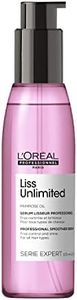 L'Oreal Professionnel Liss Unlimited Blow-Dry Serum, For Frizz-Prone Hair, Provides Long-Lasting Frizz and Humidity Protection, With Prokeratin, 125 ML
