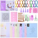 YURROAD Paper Strips Quilling Tools Kit, 18 Kinds Tools and 900 Strips Paper All-in-one