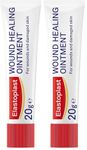 Elastoplast Wound Healing Ointment (20g), Skin-Friendly Wound Cream Supports the Healing of Wounds and Damaged Skin and Reduces the Likelihood of Scarring (Pack of 2)