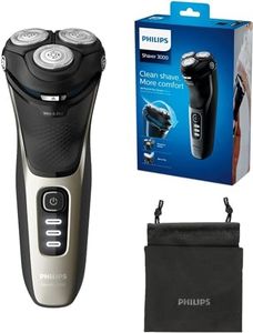 Philips Shaver Series 3000, Rasoir Électrique Rotative Humide et Sec (Modèle S3230/52)
