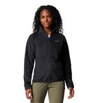 Columbia Women's Benton Springs Full Zip Jacket, Soft Fleece with Classic Fit, Black, Medium