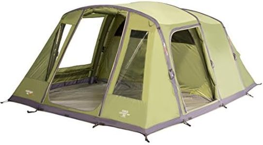 Vango Odyssey Inflatable Family Tunnel Tent, Epsom Green, Airbeam 500 [Amazon Exclusive]