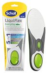 Scholl Liquiflex Every Day Insoles for Men, GelActiv Insoles with Memory Foam, Arch Support, and Odour Control - Insoles Suitable for Walking/Hiking Boots - UK Size L (8-12), 1 Pair