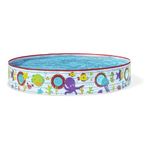 Bestway 55029 Paddling Fill N Kids Garden Pool with Fun Fish Print, Multicolor, 1.52 m x 25 cm