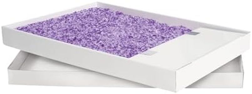 PetSafe ScoopFree Crystal Replacement Lavender Scented Litter Tray, 1-Pack – Easy Cleanup with Disposable Tray – Includes Leak Protection and Low Tracking Litter – Absorbs Odors on Contact