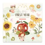 Baby's First Year Calendar by Bright Day - 1st Year Tracker - Journal Album To Capture Precious Moments - Milestone Keepsake For Baby Girl or Boy, Fairy