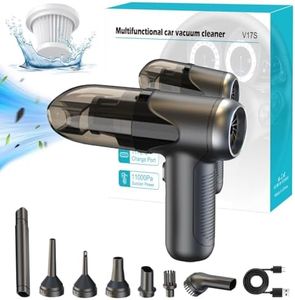 Handheld Vacuum Cleaner Cordless, 3 in 1 Strong Suction/Blowing/Vacuuming Air Dusters, with Type C Port High Power Motor Portable Vacuum Cleaner for Car Home Office Computer