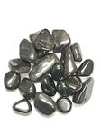 Zentron Crystal Collection Tumbled Hematite Stones -Large 1" Pieces Metallic (1/2 Pound)