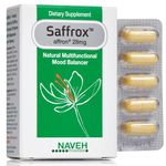 NAVEH PHARMA Saffrox - Mood Support Saffron Supplement. 28mg of Saffron Extract. Enhance Well-being, Boost Energy. Natural and Safe, Non-GMO, Chemical-Free, Vegan Friendly. 1 Month Supply (30 Caps).