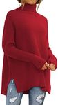 LILLUSORY Women's Christmas Red Tur