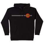 Santa Cruz Skateboards Classic Dot Hooded Pullover Sweatshirt (XX-Large, Black)