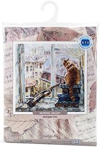 RTO 14 Count Morning Melody Counted Cross Stitch Kit, 15.75 x 15.75
