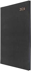 Collins Debden Essential A4 Diary Week to View Planner 2024 - Complete Planner 2024 Daily Weekly and Monthly - A4 Size (Black)