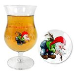 TUFF LUV Original La Chouffe Beer Glass Chalice (330 ml)