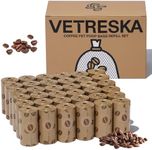 Vetreska Dog Poop Bags, Coffee Scented Waste Bags, Leak Proof, Extra Thick and Large Dog Pet Bags for Dogs and Cats - 540 Count Bags (36 Refill Rolls)