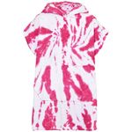 A2Z 4 Kids Bathrobe 100% Cotton Hooded - Towel Bathrobe 128 Tie Dye Pink 10-13