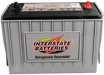 Interstate Batteries Heavy Duty Marine Deep Cycle Battery 12V 100Ah 925CCA (31-AGM7) Pure Matrix Power Commercial AGM Cranking Replacement (Group Size 31) GEM Cars, Yachts, Extra Fuel Tank Trucks