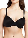 Chantelle Women's Basic Invisible Smooth Custom Fit Bra, Opaque, Black, 36DD