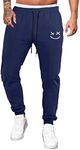 JMIERR Mens Sweatpants Tapered Track Gym Running Cool Joggers Sweat Pants Athletic Pants with Drawstring and Pockets 2024, 3XL, Blue