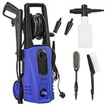 DURHAND 1800W High Pressure Washer, 150 Bar Pressure, 510 L/h Flow, High-Performance Portable Power Washer Jet Wash Cleaner with 6M Hose and Hose Reel for Garden, Car, Furniture, Blue