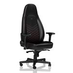 noblechairs ICON Gaming Chair - Office Chair - Desk Chair - PU Faux Leather - Black/Red