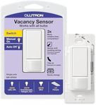 Lutron Maestro Vacancy-Only Sensor Switch | 2 Amp, Single Pole | MS-VPS2-WH | White (Packaging May Vary)