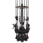 KastKing V16 Revolution Fishing Rod Rack - Fishing Pole Rack Holds Up to 16 Fishing Rods or Combos, Lightweight and Durable ABS Construction, Space-Saving Fishing Rod Holders for Garage