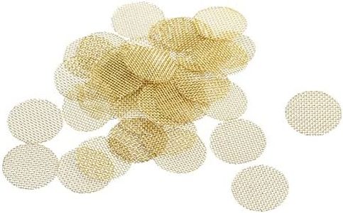 MECCANIXITY Pipe Screen Brass Screens, 3/8 Inch(9.5mm) Diameter for Pipe Filter, Pack of 120
