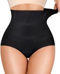 Gotoly Tummy Control Shapewear For Women High Waisted Butt Lifting Panties Seamless Body Shaper Shapewear Shorts (Black,Large)