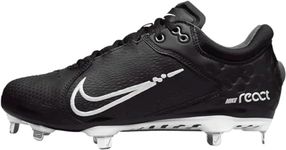 Nike Women's Hyperdiamond 4 Elite Softball Cleats (Black/Dark Grey/Barely Volt/White, us_Footwear_Size_System, Adult, Women, Numeric, Medium, Numeric_8_Point_5)