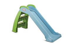 Little Tikes First Slide - Playset for Indoor or Outdoor Use - Garden Toy and Outdoor Activity for Kids, Durable, Stable, Child-Safe - Blue & Green Garden Toy, For Ages 18 Months+