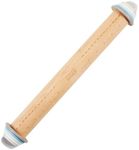 Joseph Joseph Adjustable Wood Rolling Pin, 16.5", Wood