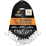 Rubber Bungee Cords with Hooks 10 P