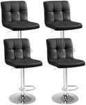 Sweetcrispy Bar Stools Set of 4, PU